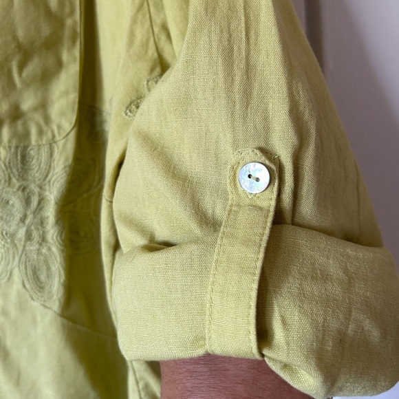 Soft Surroundings Livvie Cotton/Linen Blend Top - Picture 7 of 8